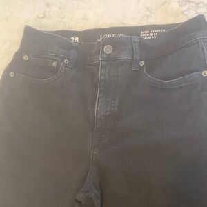 J.Crew Black high rise denim trouser